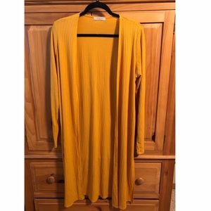 Comfy yellow duster cardigan...perfect for fall!